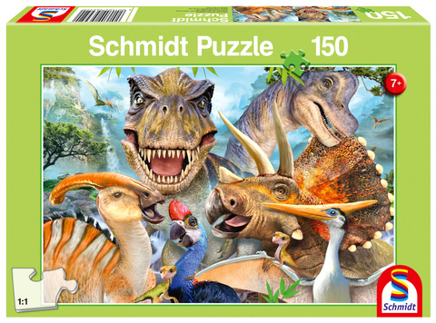 Puzzle 150 el. Dinozaury