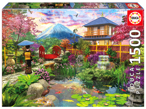Puzzle 1500 el. Japoński ogród OUTLET