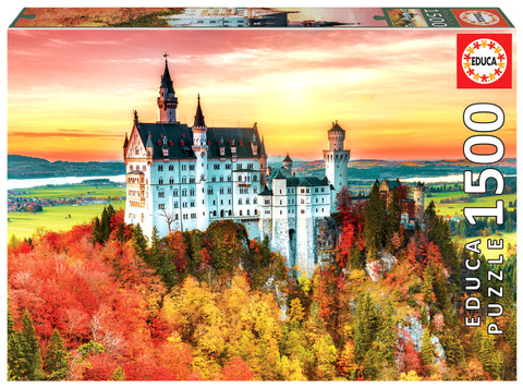 Puzzle 1500 el. Jesień w Neuschwanstein / Niemcy
