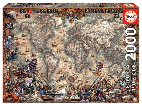 Puzzle 2000 el. Mapa piratów
