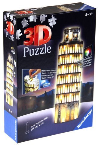 Puzzle 3D - Krzywa Wieża w Pizie (Night Edition)
