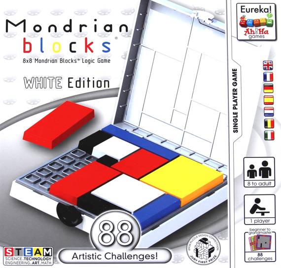 Ah!Ha - Blok Mondriana (biały) - gra logiczna