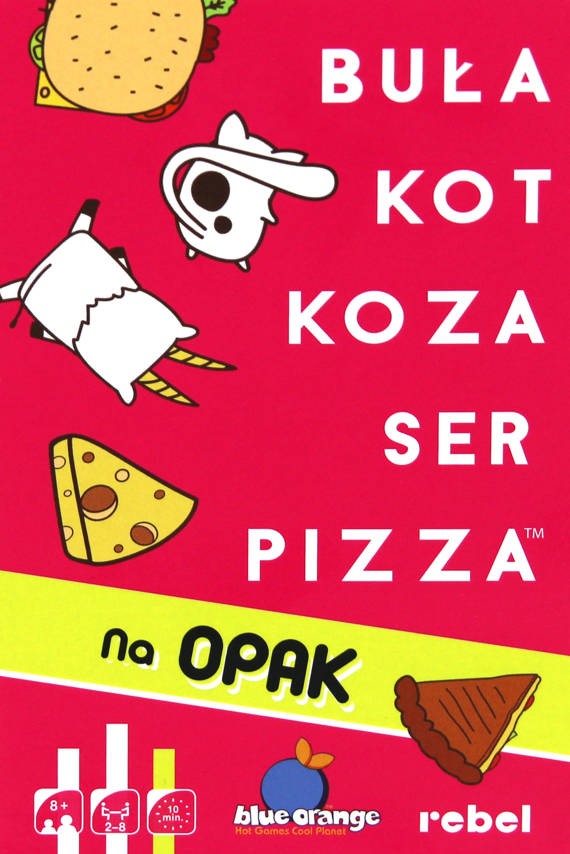 Buła, Kot, Koza, Ser, Pizza (na opak)