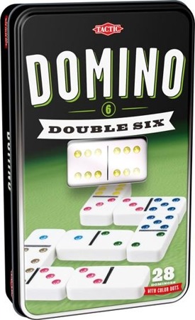Domino 6-oczkowe w puszce