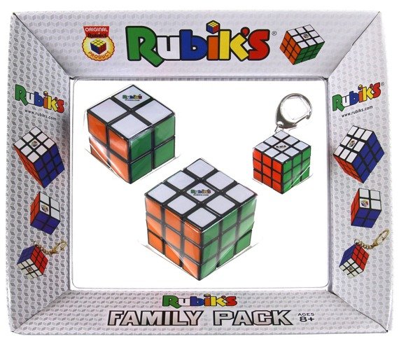 Kostka Rubika - Zestaw 3x3x3 + 2x2x2 + brelok 3x3x3 (Family Pack)