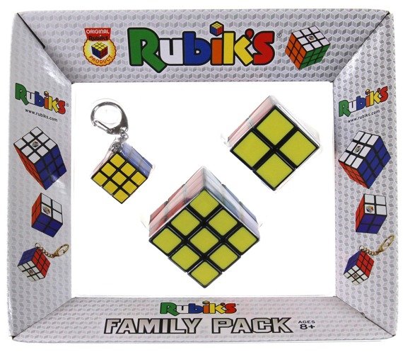 Kostka Rubika - Zestaw 3x3x3 + 2x2x2 + brelok 3x3x3 (Family Pack)