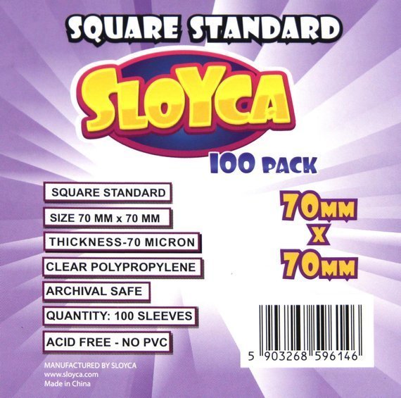 Koszulki na karty - Square Standard (70x70 mm) - 100 szt.