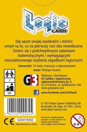 Logic Cards Niebieski + Żółty (zestaw)