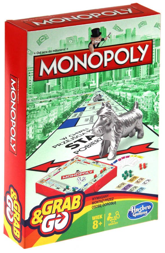 Monopoly Grab & Go (wersja podróżna)