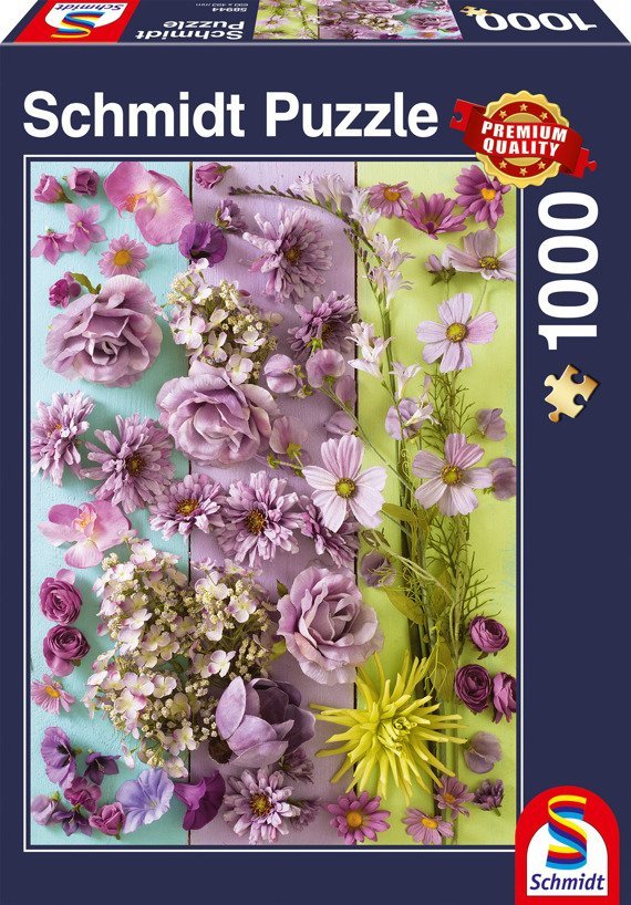 PQ Puzzle 1000 el. Fioletowe kwiaty