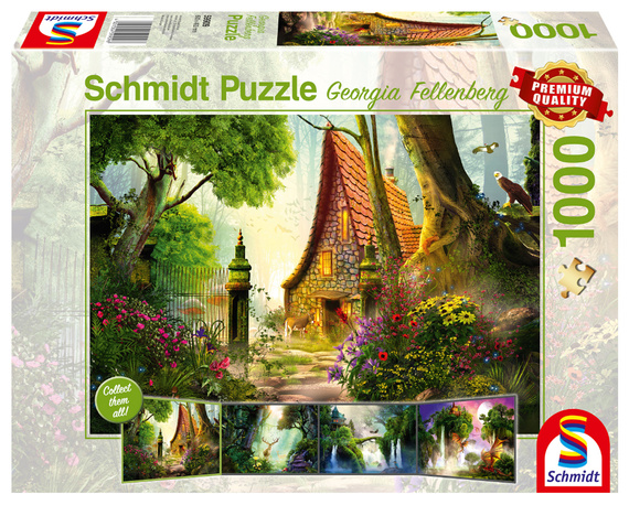 PQ Puzzle 1000 el. GEORGIA FELLENBERG Dom na polanie