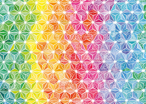 PQ Puzzle 1000 el. JOSIE LEWIS Kolorowe trójkąty