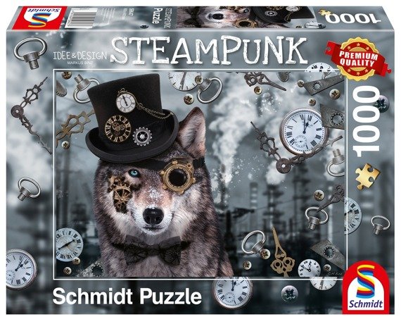 PQ Puzzle 1000 el. MARKUS BINZ Wilk (Steampunk)