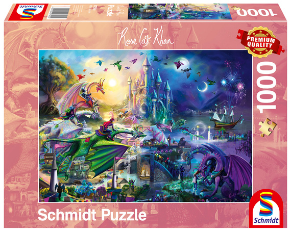 PQ Puzzle 1000 el. ROSE CAT KHAN Smoczy konkurs