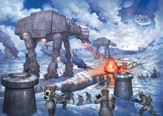 PQ Puzzle 1000 el. THOMAS KINKADE Bitwa o Hoth (Star Wars)