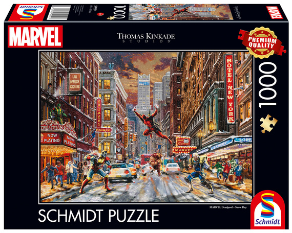 PQ Puzzle 1000 el. THOMAS KINKADE Deadpool (Marvel)