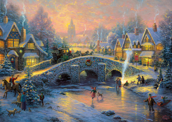 PQ Puzzle 1000 el. THOMAS KINKADE Duch Bożego Narodzenia