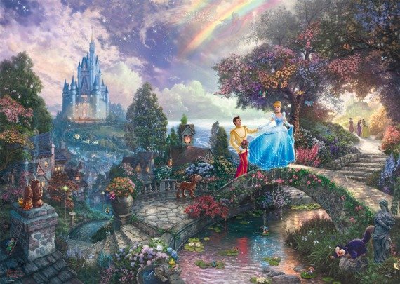 PQ Puzzle 1000 el. THOMAS KINKADE Kopciuszek (Disney)