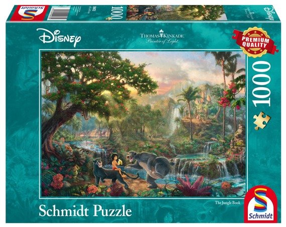PQ Puzzle 1000 el. THOMAS KINKADE Księga dżungli (Disney)