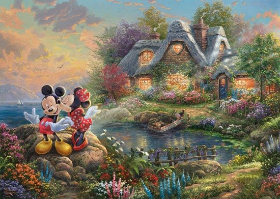 PQ Puzzle 1000 el. THOMAS KINKADE Myszka Miki & Minnie (Disney)