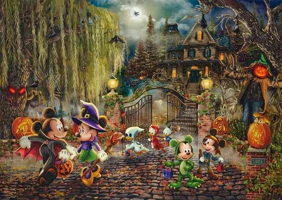 PQ Puzzle 1000 el. THOMAS KINKADE Myszka Miki & Minnie na Halloween (Disney)