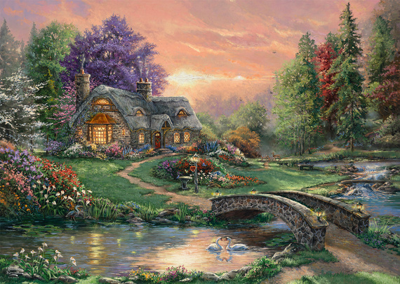 PQ Puzzle 1000 el. THOMAS KINKADE Romantyczny weekend