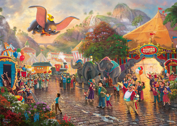 PQ Puzzle 1000 el. THOMAS KINKADE Słoń Dumbo (Disney)