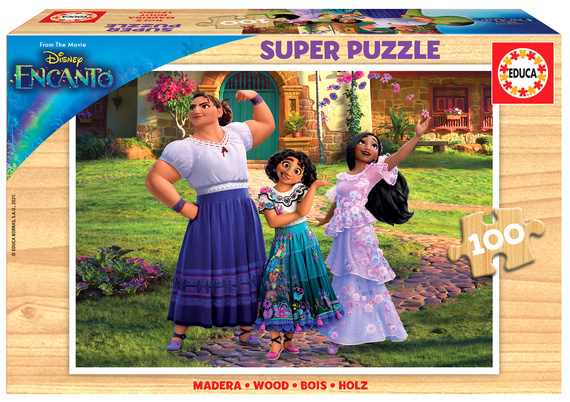 Puzzle 100 el. Nasze magiczne Encanto - Disney (drewniane)