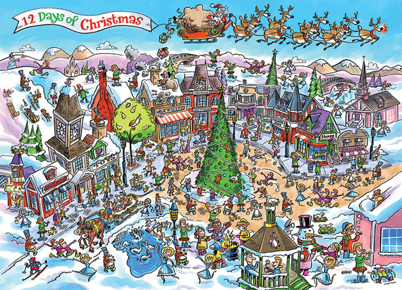 Puzzle 1000 el. 12 dni świąt Bożego Narodzenia