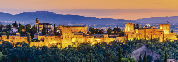 Puzzle 1000 el. Alhambra / Grenada / Hiszpania (panorama)