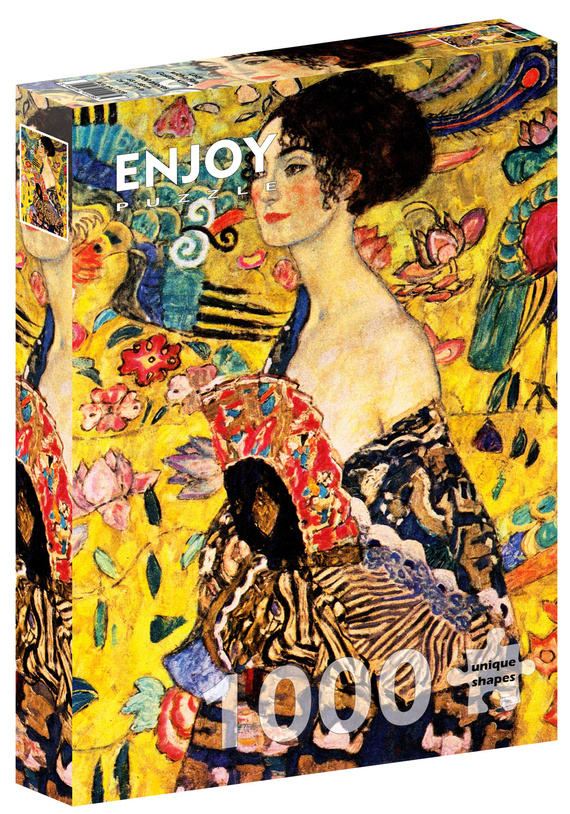 Puzzle 1000 el. Dama z wachlarzem, Gustav Klimt