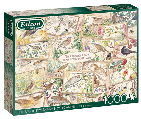 Puzzle 1000 el. FALCON Pocztówki z ptakami