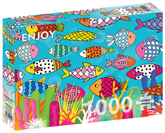 Puzzle 1000 el. Kolorowe ryby