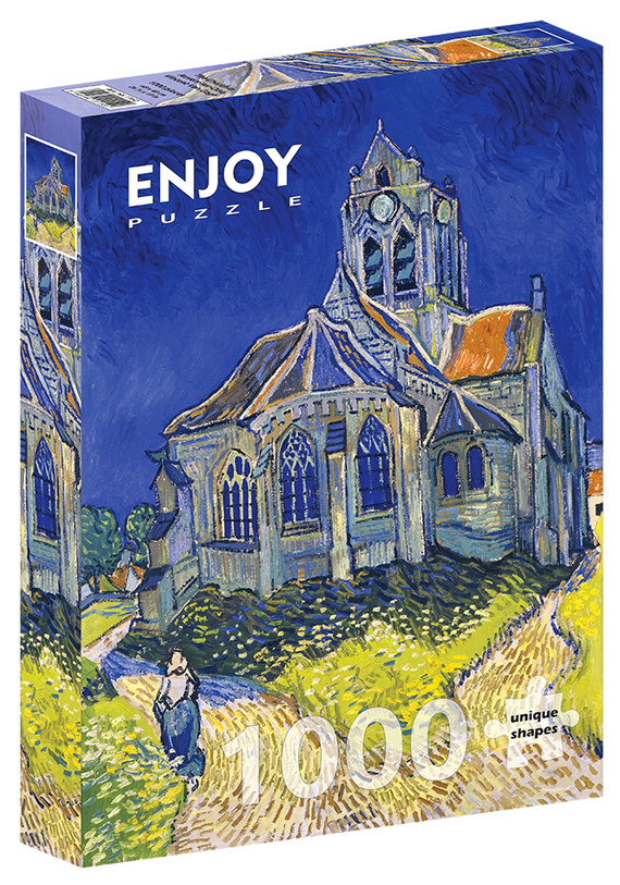 Puzzle 1000 el. Kościół w Auvers, Vincent van Gogh
