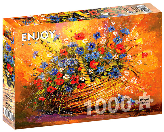 Puzzle 1000 el. Kosz z kwiatami