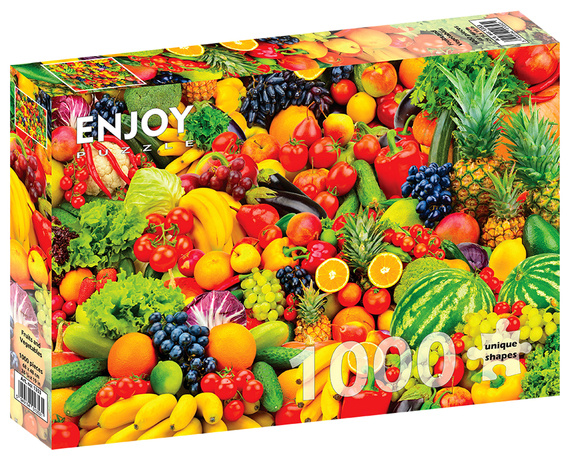Puzzle 1000 el. Owoce i warzywa
