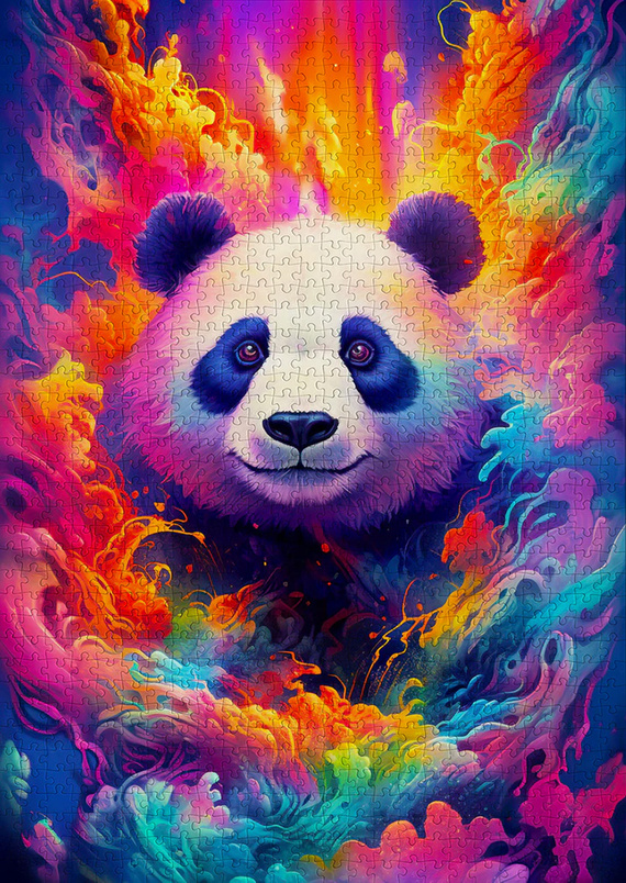 Puzzle 1000 el. Panda wielka