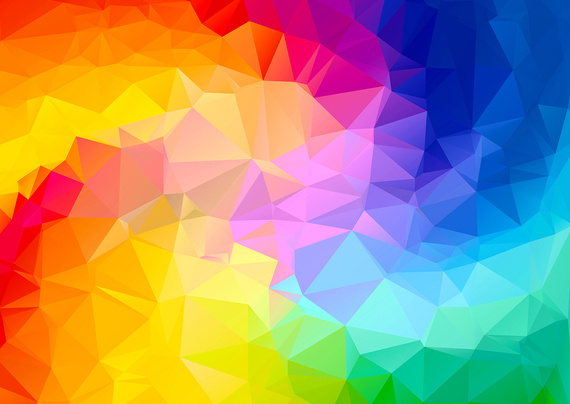 Puzzle 1000 el. Poligonalny kolorowy gradient