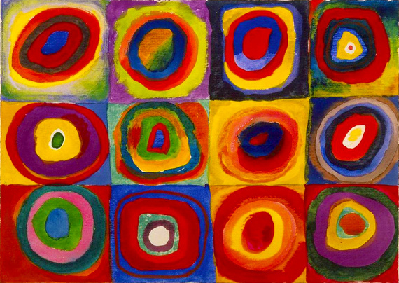 Puzzle 1000 el. Studium koloru: Kwadraty z koncentrycznymi okręgami, Wassily Kandinsky