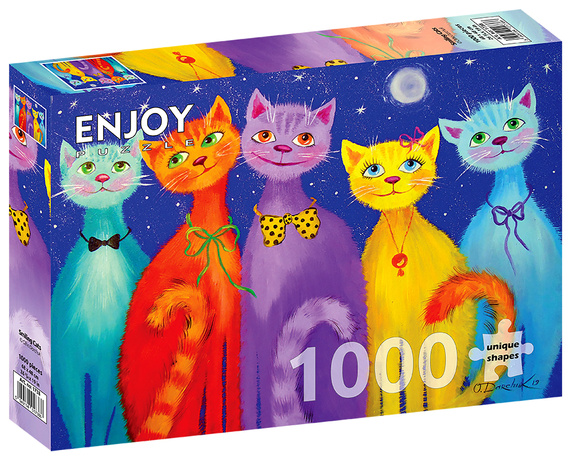 Puzzle 1000 el. Uśmiechnięte koty