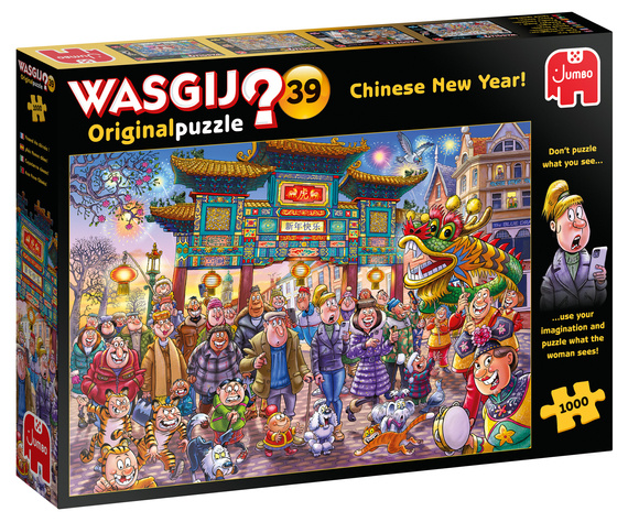 Puzzle 1000 el. Wasgij Original 39 - Chiński Nowy Rok