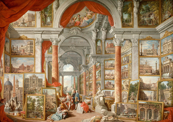 Puzzle 1000 el. Współczesny Rzym, Giovanni Paolo Panini