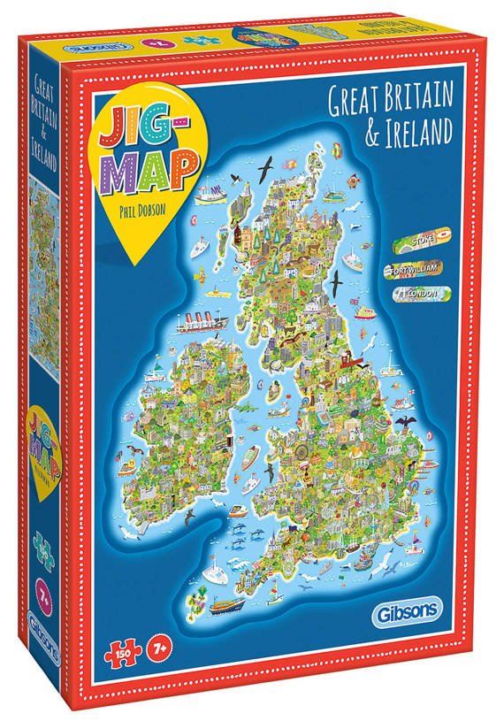 Puzzle 150 el. Wielka Brytania & Irlandia