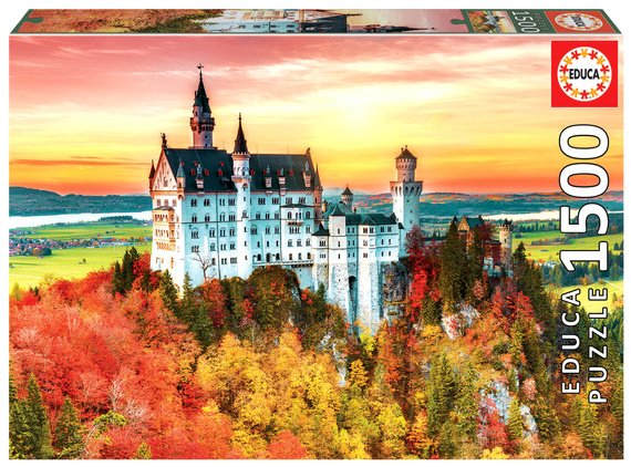 Puzzle 1500 el. Jesień w Neuschwanstein / Niemcy