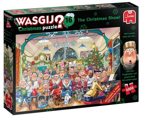Puzzle 2 x 1000 Wasgij Christmas 16 - Świąteczny koncert