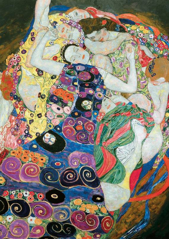 Puzzle 2 x 1000 el. Pocałunek / Dziewica, Gustav Klimt