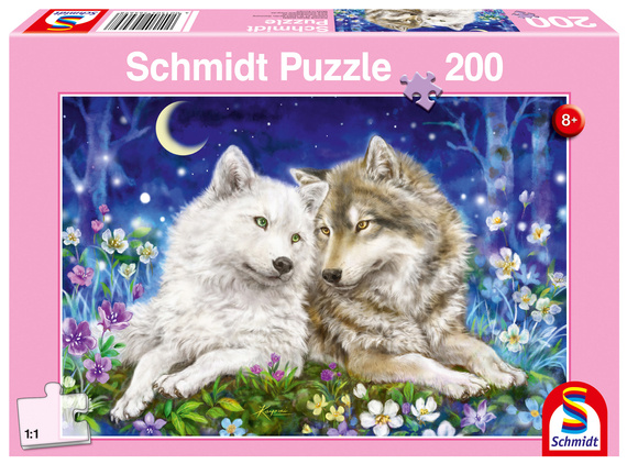 Puzzle 200 el. Milusińskie wilki