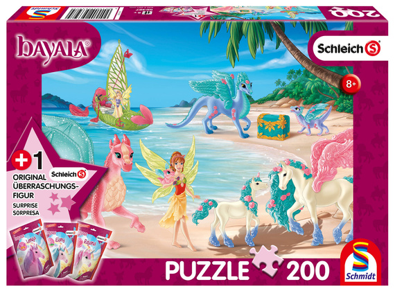 Puzzle 200 el. SCHLEICH / BAYALA Smocza wyspa + figurka