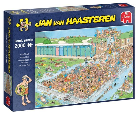 Puzzle 2000 el. JAN VAN HAASTEREN Tłumy na basenie
