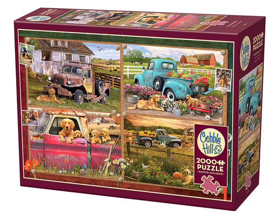 Puzzle 2000 el. Pieskie życie